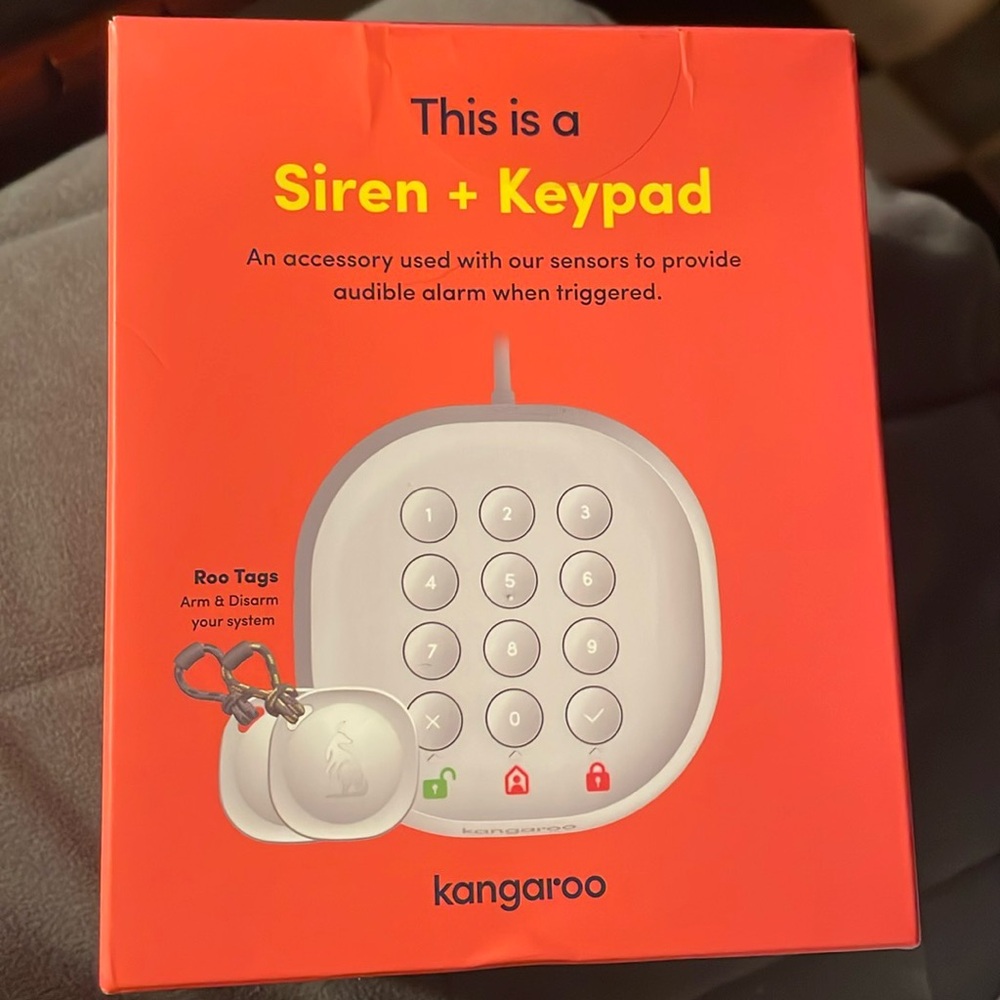 Brand New Kangaroo Siren + Keypad Home Security Accessory Model Siren1 (A0003M)